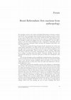 Research paper thumbnail of Brexit Referendum: first reactions from anthropology