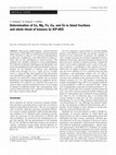 Research paper thumbnail of Determination of Ca, Mg, Fe, Cu, and Zn in blood fractions and whole blood of humans by ICP-OES