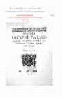 Research paper thumbnail of Iacobi Palaeologi Epistola de rebus Constantinopoli  et Chii cum eo actis. Iuxta exemplar typis impressum in Bibliotheca Strahoviensi asservatum edidit necnon adnotatiunculis aliquot adornavit MARTIN ROTHKEGEL