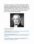 Research paper thumbnail of Contemporary Studies in Kantian Philosophy 6 (2021): Table of Contents, Including Links to Articles