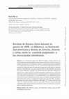 Research paper thumbnail of "Revistas de Buenos Aires durante la guerra de 1898. La Biblioteca, La Ilustración Sud-Americana y Revista de Derecho, Historia y Letras, entre la «cuestión palpitante» y las encrucijadas identitarias"