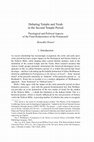 Research paper thumbnail of Hensel, B., 2021, Debating Temple and Torah in the Second Temple Period: Theological and Political Aspects of the Final Redaction(s) of the Pentateuch. In: Torah, Temple, Land. Construction of Judaism in Antiquity, 27-49_full text