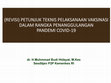 Research paper thumbnail of REVISI) PETUNJUK TEKNIS PELAKSANAAN VAKSINASI DALAM RANGKA PENANGGULANGAN PANDEMI COVID-19