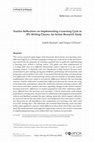 Research paper thumbnail of Teacher Reflections on Implementing a Learning Cycle in EFL Writing Classes: An Action Research Study