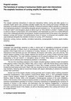 Research paper thumbnail of Preprint version: The functions of cursing in humourous Dublin sport club interactions The emphatic functions of cursing amplify the humourous effect