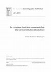 Research paper thumbnail of "Le complexe funéraire monumental de Dara (reconstitution et datation)", JAEA 5, 2021, p. 59-82.