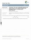 Research paper thumbnail of Correction: The role of polysulfide dianions and radical anions in the chemical, physical and biological sciences, including sulfur-based batteries