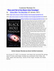 Research paper thumbnail of Customer Reviews On "Rise and Fall of the Black Hole Paradigm"