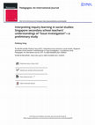 Research paper thumbnail of Interpreting inquiry learning in social studies: Singapore secondary school teachers’ understandings of “Issue Investigation”—a preliminary study