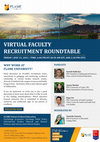 Research paper thumbnail of Virtual Faculty Recruitment Roundtable Social Sciences (July 23, 2021)