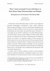 Research paper thumbnail of “‘Dove’ siamo nel mondo? Il senso dell’abitare in Hans Rainer Sepp (Hrsg.), Phänomenologie und Ökologie”, Königshausen & Neumann, Würzburg 2020”