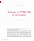 Research paper thumbnail of "Cultivador de preguntas de comunicación". Entrevista a Raúl Fuentes Navarro, investigador