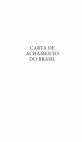 Research paper thumbnail of Carta de Achamento do Brasil - Pero Vaz de Caminha