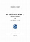 Research paper thumbnail of [115] García-Dils & Ordóñez 2021: Sergio García-Dils de la Vega y Salvador Ordóñez Agulla. “Cipo funerario de Corduba”. FichEpigr 218, nº777, pp. 3-8.