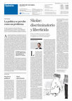 Research paper thumbnail of Skolae: discriminatorio y liberticida (Diario de Navarra, 4 de julio de 2019)