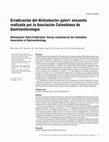 Research paper thumbnail of Erradicación del Helicobacter pylori: encuesta realizada por la Asociación Colombiana de Gastroenterología