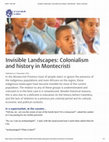 Research paper thumbnail of Invisible Landscapes: Colonialism and history in Montecristi