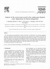 Research paper thumbnail of Analysis of the recent storm record in the southwestern Spanish coast: implications for littoral management