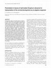 Research paper thumbnail of Perturbation in leaves of salt-treated Sorghum: elements for interpretation of the normal development as an adaptive response