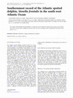 Research paper thumbnail of Southernmost record of the Atlantic spotted dolphin, Stenella frontalis in the south-west Atlantic Ocean