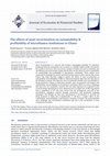 Research paper thumbnail of The effects of asset securitization on sustainability & profitability of microfinance institutions in Ghana