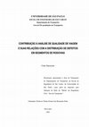 Research paper thumbnail of Contribuição à análise de qualidade de viagem e suas relações com a distribuição de defeitos em segmentos de rodovias