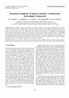 Research paper thumbnail of Dynamical complexity of human responses: a multivariate data-adaptive framework