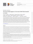 Research paper thumbnail of The role of sleep hygiene in the risk of Shift Work Disorder in nurses