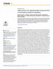 Research paper thumbnail of Light sensors for objective light measurement in ambulatory polysomnography