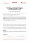 Research paper thumbnail of Urbanisation in the United Arab Emirates: The challenges for ecological mitigation in a rapidly developing country