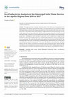 Research paper thumbnail of Eco-Productivity Analysis of the Municipal Solid Waste Service in the Apulia Region from 2010 to 2017