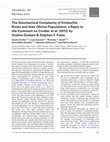 Research paper thumbnail of The Geochemical Complexity of Kimberlite Rocks and their Olivine Populations: a Reply to the Comment on Cordieret al.(2015) by Andrea Giuliani & Stephen F. Foley