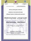 Research paper thumbnail of SCIENTIFIC SESSION OF THE SCHOOL OF ADVANCED STUDIES Colloquia Classica et Mediaevalia Iassiensia I (Modele de principi – principi model / Ideal Rulership – Ideal Rulers) Iași, 5-7 noiembrie 2021 / November 5th-7th, 2021 (online www.zoom.com)