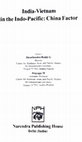 Research paper thumbnail of India-Vietnam Relations vis-à-vis China’s Threat over South China Sea