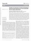 Research paper thumbnail of Assembly and organization of poly(3-hexylthiophene) brushes and their potential use as novel anode buffer layers for organic photovoltaics