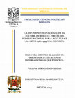 Research paper thumbnail of Tesis Difusion internacional de la cultura de Mexico