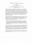 Research paper thumbnail of The Significance of Confucianism in the Modern Age