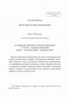 Research paper thumbnail of O Urzędzie Prefekta Straży Miejskiej 15 Tytuł 1 Księgi Digestów Tekst − Tłumaczenie − Komentarz