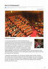 Research paper thumbnail of Dov'è il Parlamento?