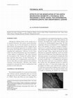 Research paper thumbnail of Effects of the modification of the aortic bifurcation geometry: a technical note regarding a novel model for experimental atherosclerotic and aneurysmatic lesions