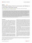 Research paper thumbnail of Automated tracking of level of consciousness and delirium in critical illness using deep learning