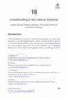 Research paper thumbnail of Crowdfunding in the Cultural Industries