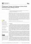 Research paper thumbnail of Classifications, Changes, and Challenges of Online Health Information Seekers during COVID-19