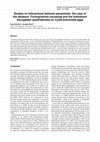 Research paper thumbnail of Studies on interactions between parasitoids: the case of the idiobiont Trichogramma cacoeciae and the koinobiont Ascogaster quadridentata on Cydia pomonella eggs