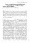 Research paper thumbnail of Bacillus thuringiensis, deltamethrin and spinosad side-effects on three Trichogramma species