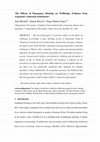 Research paper thumbnail of The effects of emergency housing on wellbeing: Evidence from Argentina's informal settlements