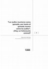 Research paper thumbnail of “Los judíos murieron como ganado, por tanto el ganado muere como los judíos” ¿Hay un holocausto animal?