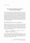 Research paper thumbnail of The systems of the deictic day names in the Samoyed languages