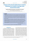 Research paper thumbnail of Purpose in life and work-related stress in mariners. Mediating role of quality of marriage bonds and perceived anxiety