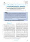 Research paper thumbnail of Stress and the level of perceived anxiety among mariners: the mediating role of marital satisfaction